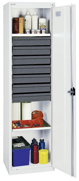 stumpf gereedschaps- en materiaalkast serie 3000, 7035/7035, 7 laden 100 mm, 2 onderzetters, 3005207