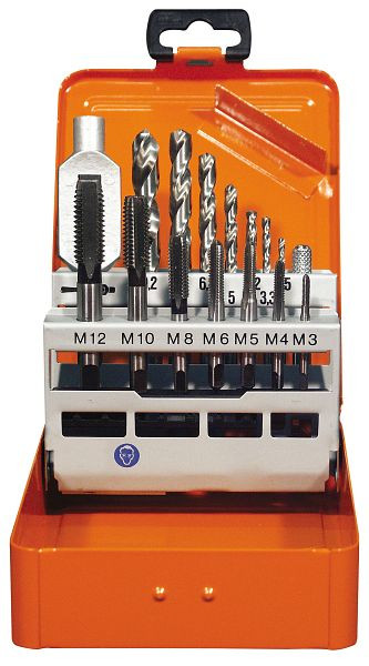 Projahn incisie draadboren set HSS-G 15 delig M3-M12, 91013