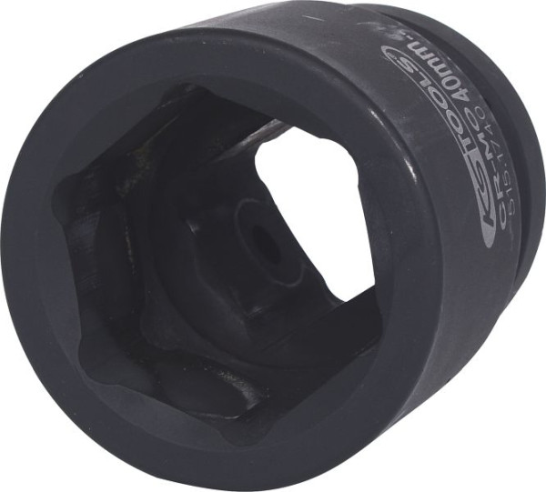 KS Tools 1" slagdop, zeskant, kort, 40 mm, 515.1740