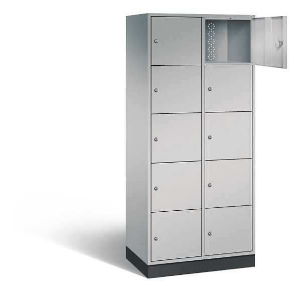C+P XL lockerkast Intro, H1950xW820xD490mm, kleur: wit aluminium, 8570-202 S10143