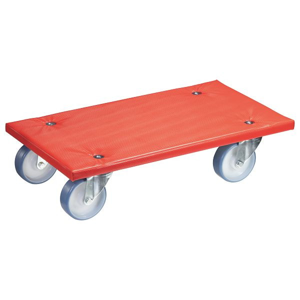 WAGNER Transporthilfe MM1396 575x300mm, PSHP, Anti-Rutsch-Belag 4 Transportgerätrollen, Raddurchmesser 100mm, Rollenlager, soft, Tragkraft 400kg, 20139601