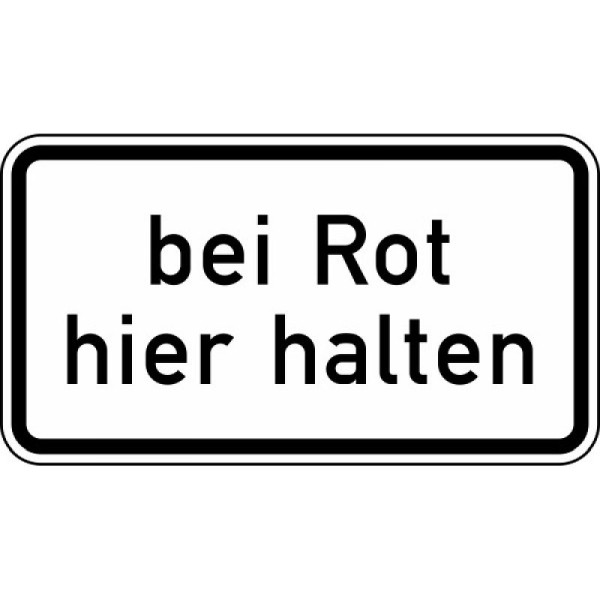 Steen HGS Indien rood, stop hier nr. 1012-35, 330x600mm /RA1/platte vorm 2mm, 1012-35-211