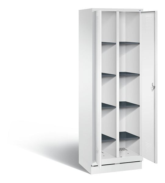 C+P washok Evolo, H1800xB610xD500mm, kleur: verkeerswit, 48022-20B S10041