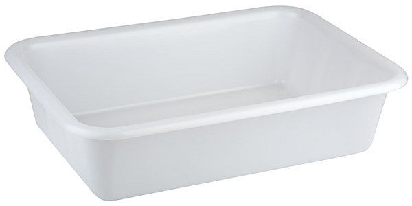 APS kuip, 61 x 44 cm, hoogte: 15 cm, polyethyleen, wit, 25 liter, 11940