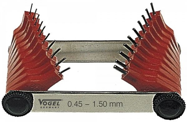 Vogel Germany mondstukmeter, 1,50 - 3,00 mm, 16 bladen, 472202