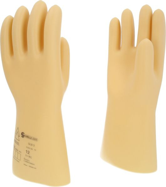 KS Tools Elektriciensbeschermhandschoen met beschermende isolatie, maat 12, klasse 3, wit, 117.0062