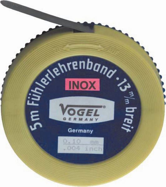 Vogel Germany voelermaatband, roestvrij, 0,01 mm / .0004 inch, 456001