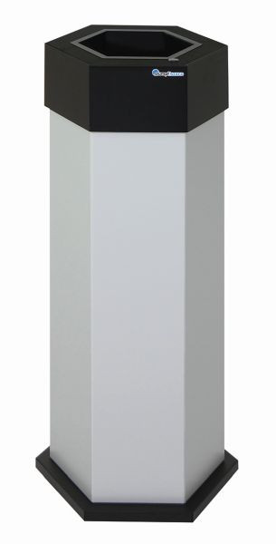 stumpff Sixco 1 slimme afvalbak, lichtgrijs RAL 7035, 830x325x375 mm (HxBxD), 565-045-07