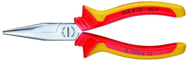 GEDORE VDE-punttang met behuizingsisolatie, recht, 160 mm, 1552112