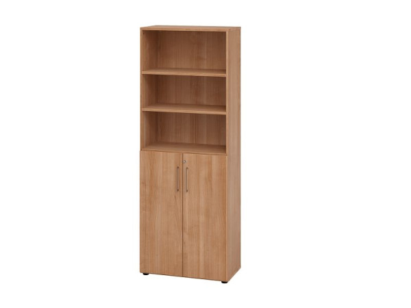 Hammerbacher combikast 6OH/deuren 3OH 968T3 walnoot, 80 x 42 x 215,4 cm, V968T3/N/N/BS