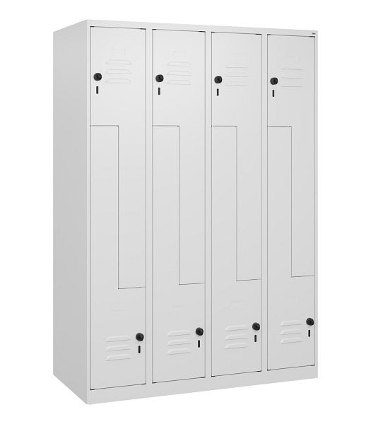 C+P Z-Spind Classic PLUS, 8 Abteile, 1700x1200x500mm, 9016/9016, Drehriegel, 0800037-408 S10018