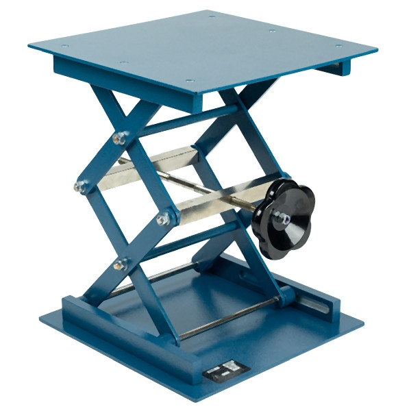 JUCHHEIM Laborhebebühne mechanisch, 300 x 300 mm, pulverbeschichtet, 02292