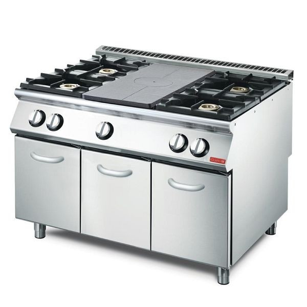 Gastro M gasfornuis met massief blad GM70/120TPPCG2, GN084