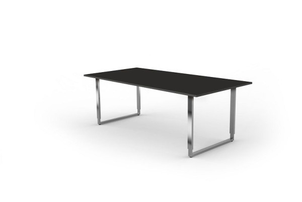 Kerkmann in hoogte verstelbaar bureau extra groot / vergadertafel, Aveto, B 2000 x D 1000 x H 680-820 mm, antraciet, 11430913