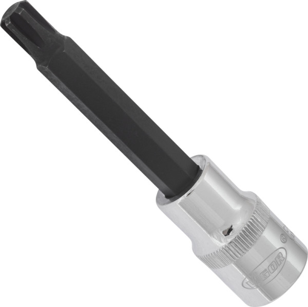 VIGOR RIBE schroevendraaierbit, hol vierkant 12,5 mm (1/2 inch), binnenwigprofiel Ribe-CV, M9, lengte: 100 mm, V2215