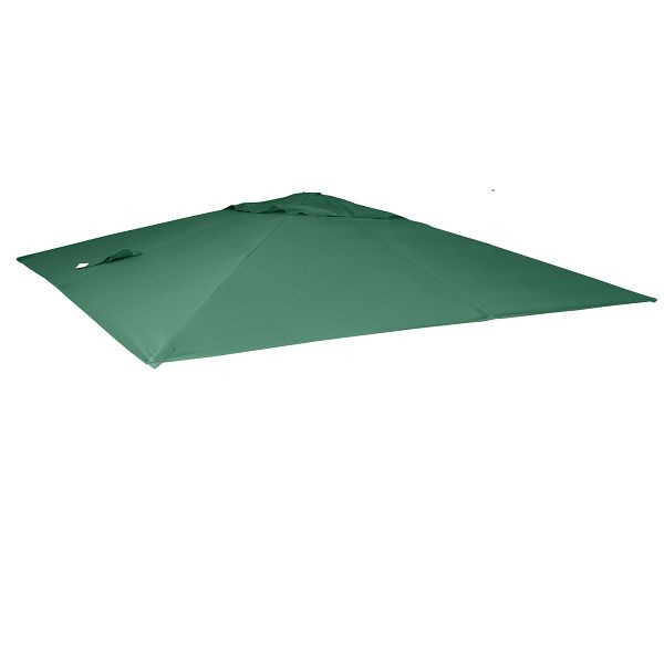 Mendler vervangende hoes voor luxe parasol HWC-A96, parasolhoes vervangende hoes, 3x3m (Ø4,24m) polyester 2,7kg, donkergroen, 153438