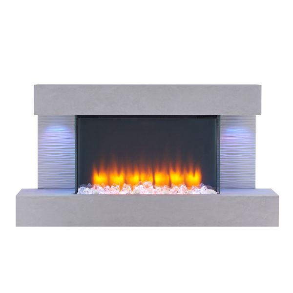RICHEN elektrische haard Aieda, 2000 W, kleur: grijs, EF279A-MT279D-CG