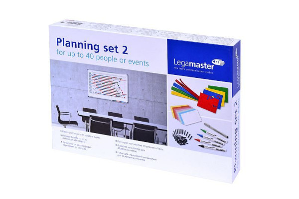 Legamaster planningsset 2 voor 40 personen, gelegenheden, projecten, 7-435200