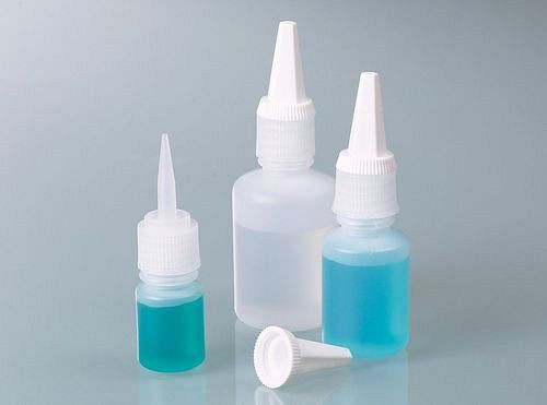 DENIOS druppelflesje van HDPE, met druppelinzet en aparte schroefdop, 25 ml, verpakking van 180 stuks, 309727