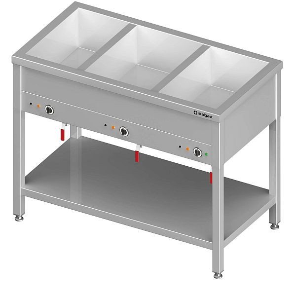 Stalgast Bain-Marie staand apparaat met aparte wastafels