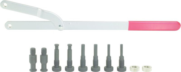 KS Tools Universele poelie-tegenhouderset, 11-delig, 150.3000