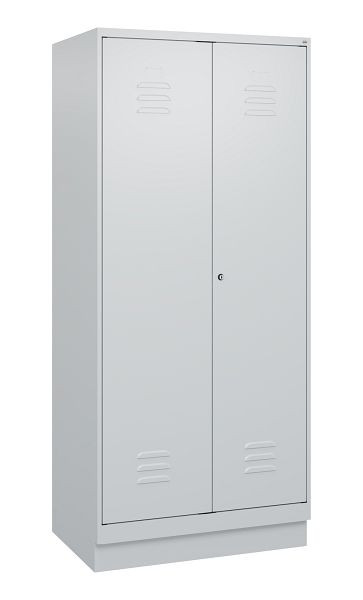 C+P luierkluis Classic PLUS SW, onderbouw, 2 vakken, 1800x800x500mm, 7035/7035, cilinderslot, 0800227-22 S10024