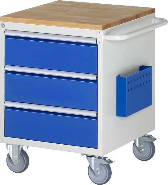 RAU montagewagen serie 7000, B580 x D650 x H795 mm, massief beukenhouten blad, laden: 3xH180 mm, 15-L3.0A-B.11