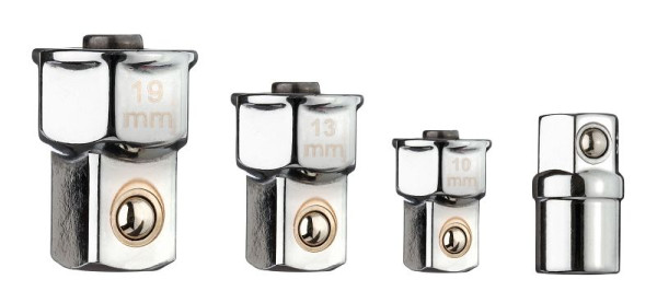 GEDORE adapterset met rood vierkant voor ringratelsleutels, 4-delig, 3300061
