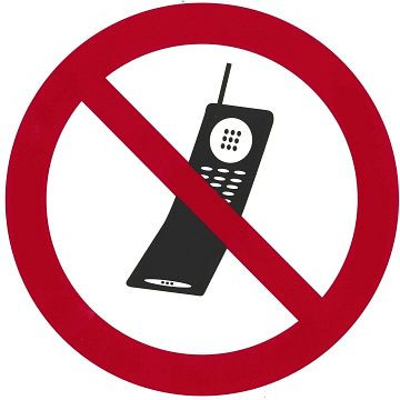 Contacto mobiele telefoonverbod 10 cm, 7675/010