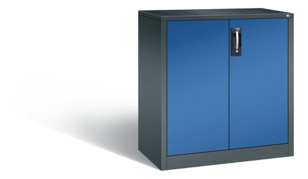 C+P gereedschapskast Acurado, H1000xW930xD500mm, kleur: antracietgrijs / gentiaanblauw, verzonken handgreep, 8821-000 S10323