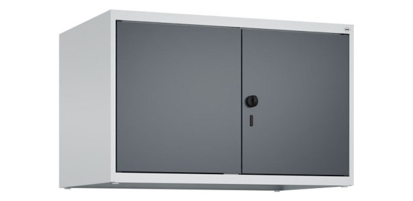 C+P Schrankaufsatz Classic PLUS, C Aufsatzschrank Classic PLUS, 2 Abteile, 500x800x500mm, 7035/7016, Drehriegel, 080092-22 S10008