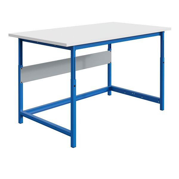 SOFAME PACKLOG paktafel, mechanisch in hoogte verstelbaar, 1200x750x770 tot 1050 mm, RESITOP laminaat werkblad 30 mm, antracietgrijs RAL 7016, W010020590GA
