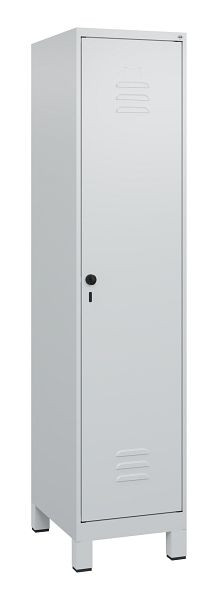 C+P Umkleidespind Classic PLUS, Füße, 1800x400x500mm, 7035/7035, Drehriegel, 0800107-12 S10009