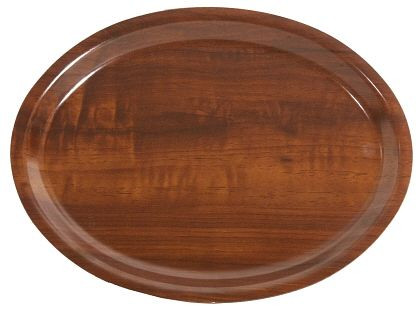 Contacto Ovaal dienblad 26,5 x 20 cm walnoot, antislip, 3403/260