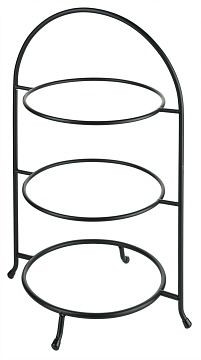 Contacto bordenrek, zwart voor borden 23-27 cm / 10", 3247/253