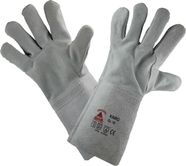 Hase Safety KAIRO-long, 5Fg.-Sicherheitshandschuhe für Schweisser, Größe: 10, VE: 6 Paar, 295000-10
