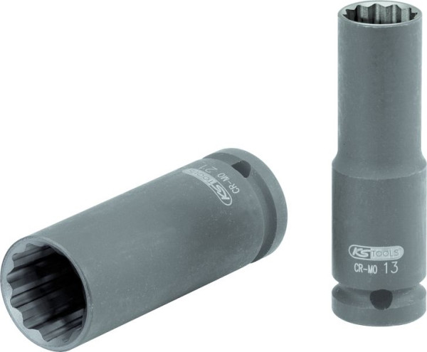 KS Tools 1/2" 12-kant slagdop, lang, 9 mm, 515.0941