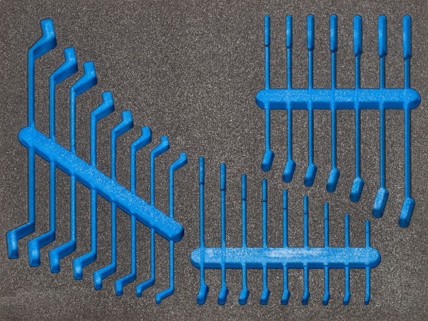 SW-inzetstuk van staalschuim, niet uitgerust, leeg inzetstuk voor Z3010-2, Z3010-INSERT2