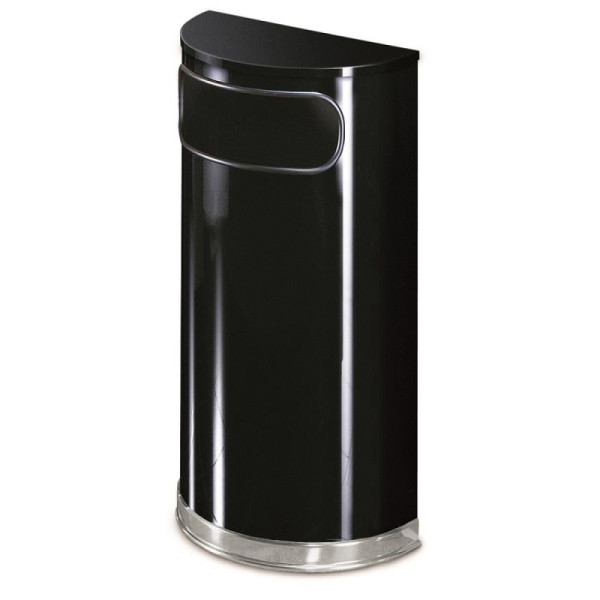 Stone HGS afvalbak -Designer Line- Rubbermaid 34 liter van staal, verrijdbaar, 12600
