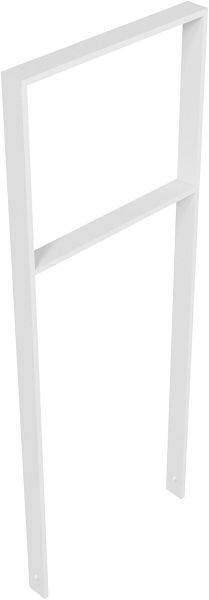 Schake armleuning van plat staal 50 x 12 mm, met dwarsbalk, totale breedte: 450 mm, thermisch verzinkt, 451_045