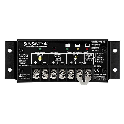 Morningstar zonne-laadcontroller Sunsaver SS-6L 12V, 321136