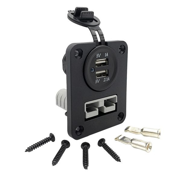 Offgridtec installatieframe Anderson-stekker - USB-aansluiting, 8-01-014985