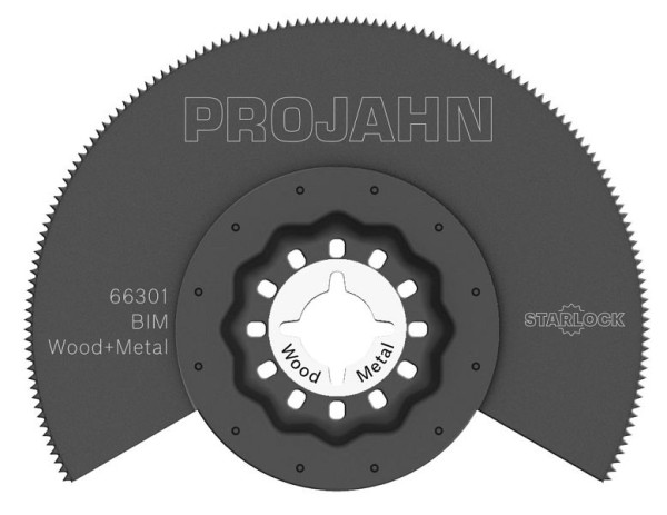 Projahn segmentzaagblad voor hout & metaal, BIM, Starlock, 85mm, 66301
