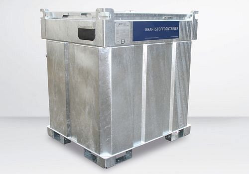DENIOS Mobile Dieseltankanlage KI-D, doppelwandig, 770 Liter, mit 12/24V-Pumpe, 278996
