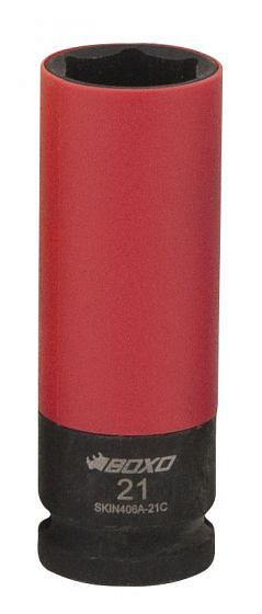 Boxo 1/2" slagmoersleuteldop - zeskant 21 mm, VE: 16 stuks, SKIN406A-21