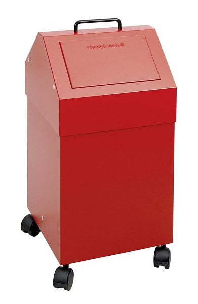Stumpf afvalscheiding 45, verrijdbaar, RAL 3000/3000, 45 liter, 630-045-2-0-300