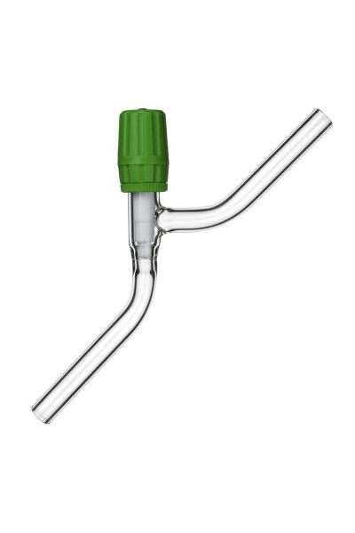 Rettberg doorgangsvacuümventiel, doorlaat 0 - 6 mm, met PTFE spindel, verstelbaar, borosilicaatglas 3.3, 107080086
