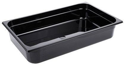 Contacto GN-bak 1/1, 100 mm polycarbonaat, zwart, 3811/100