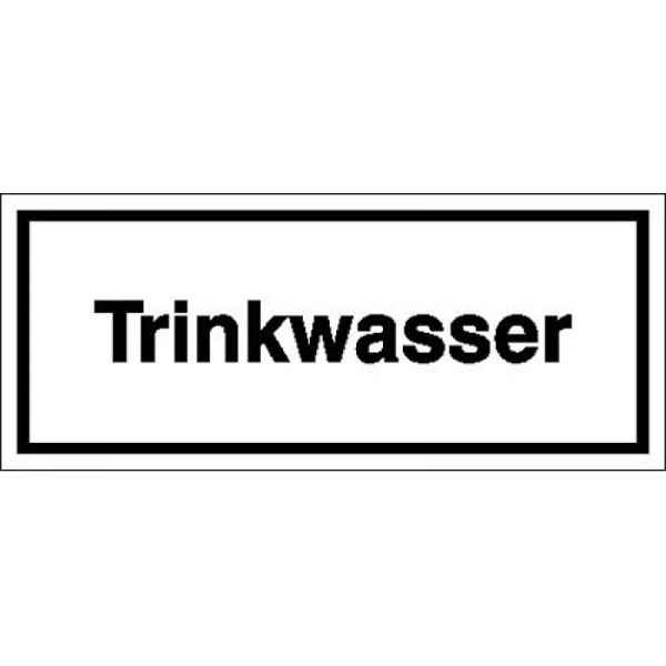 Stein HGS HGS informatiebord voor bedrijfsidentificatie, drinkwater, 120x50mm/folie, zelfklevend, 21.5384