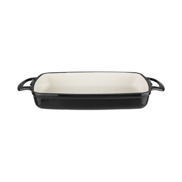 Vogue rechthoekige braadpan gietijzer zwart 2.8L, GH324